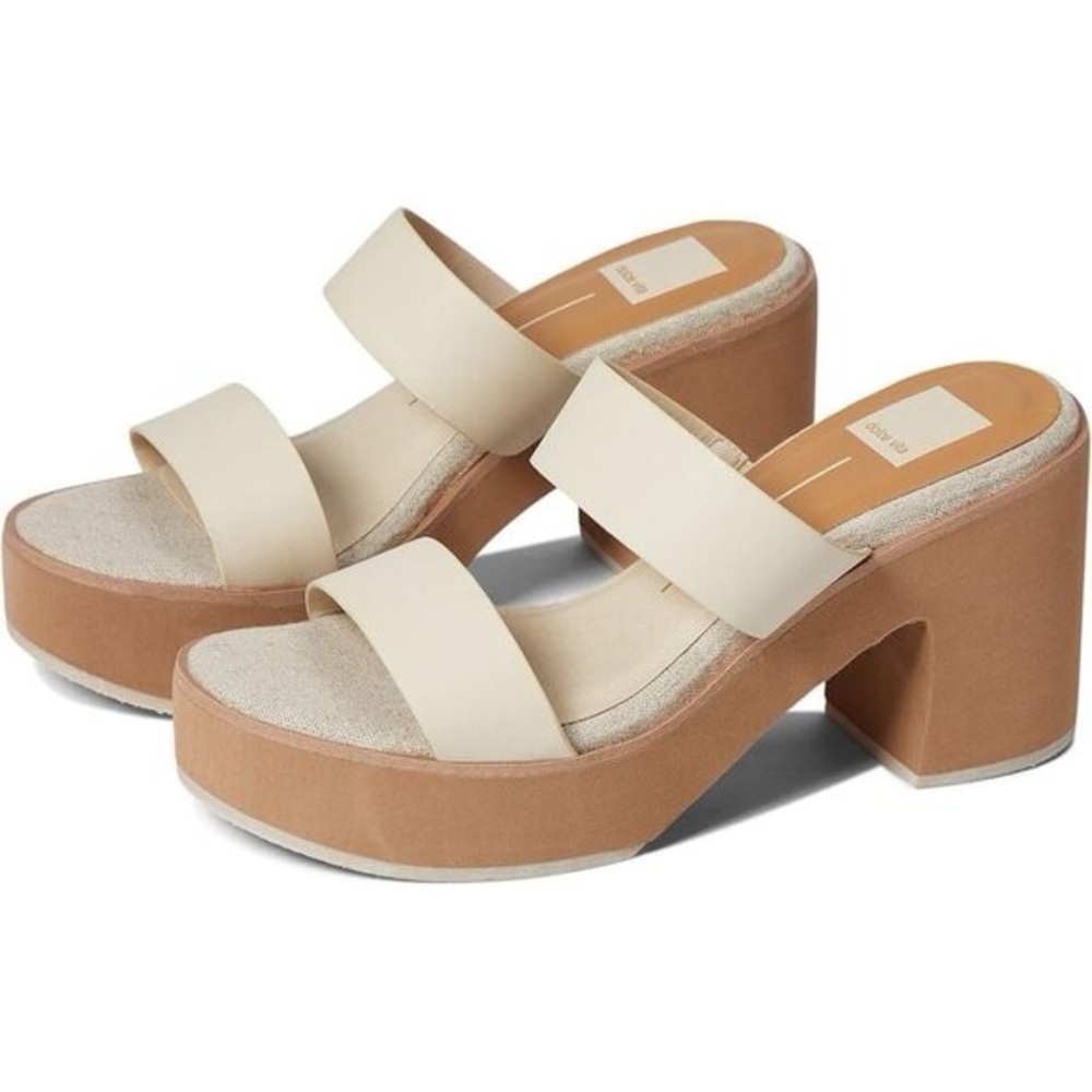 Dolce vita maltes platform strap slide heels 7.5